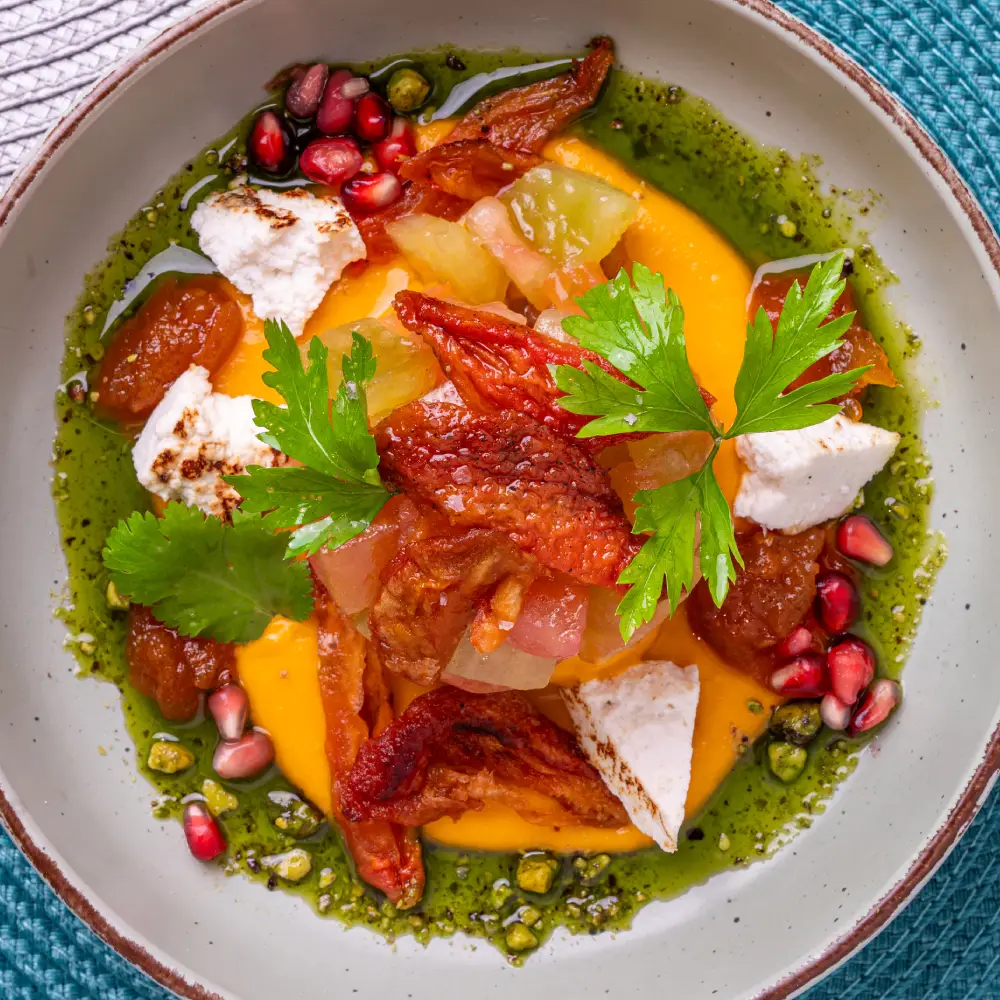 Ensalada De Tomate En 4 Texturas