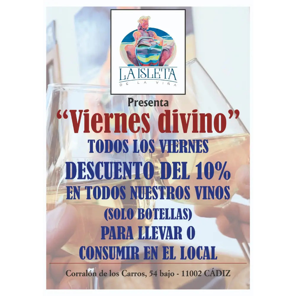 Viernes Divino 10 % en Vinos